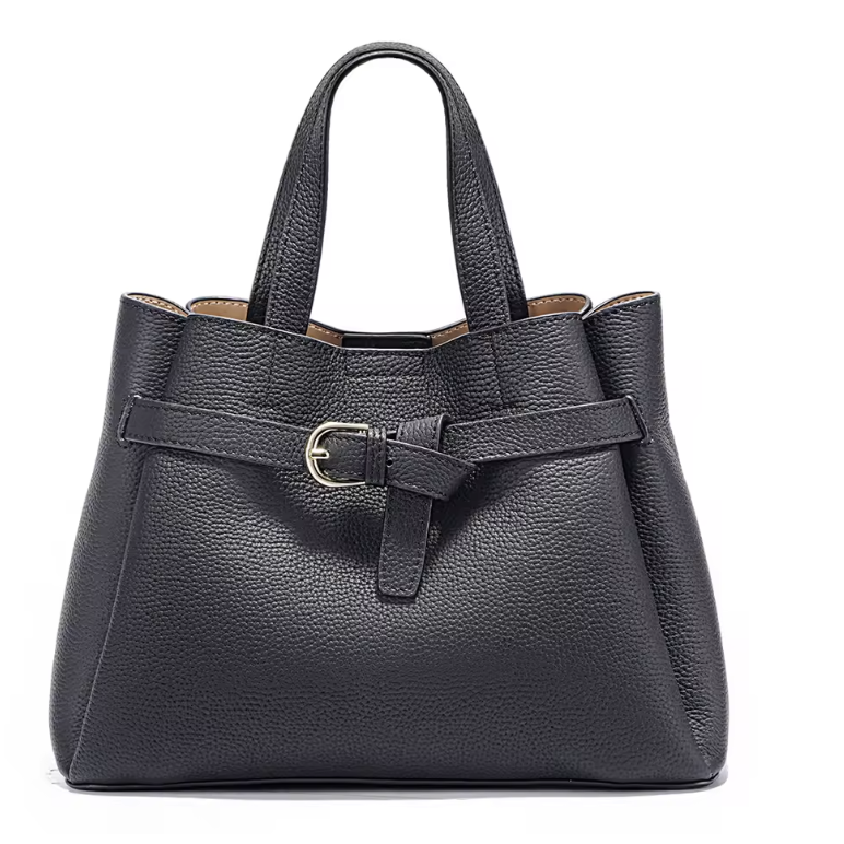 Mary Black Crossbody Bag in 100% Genuine Leather